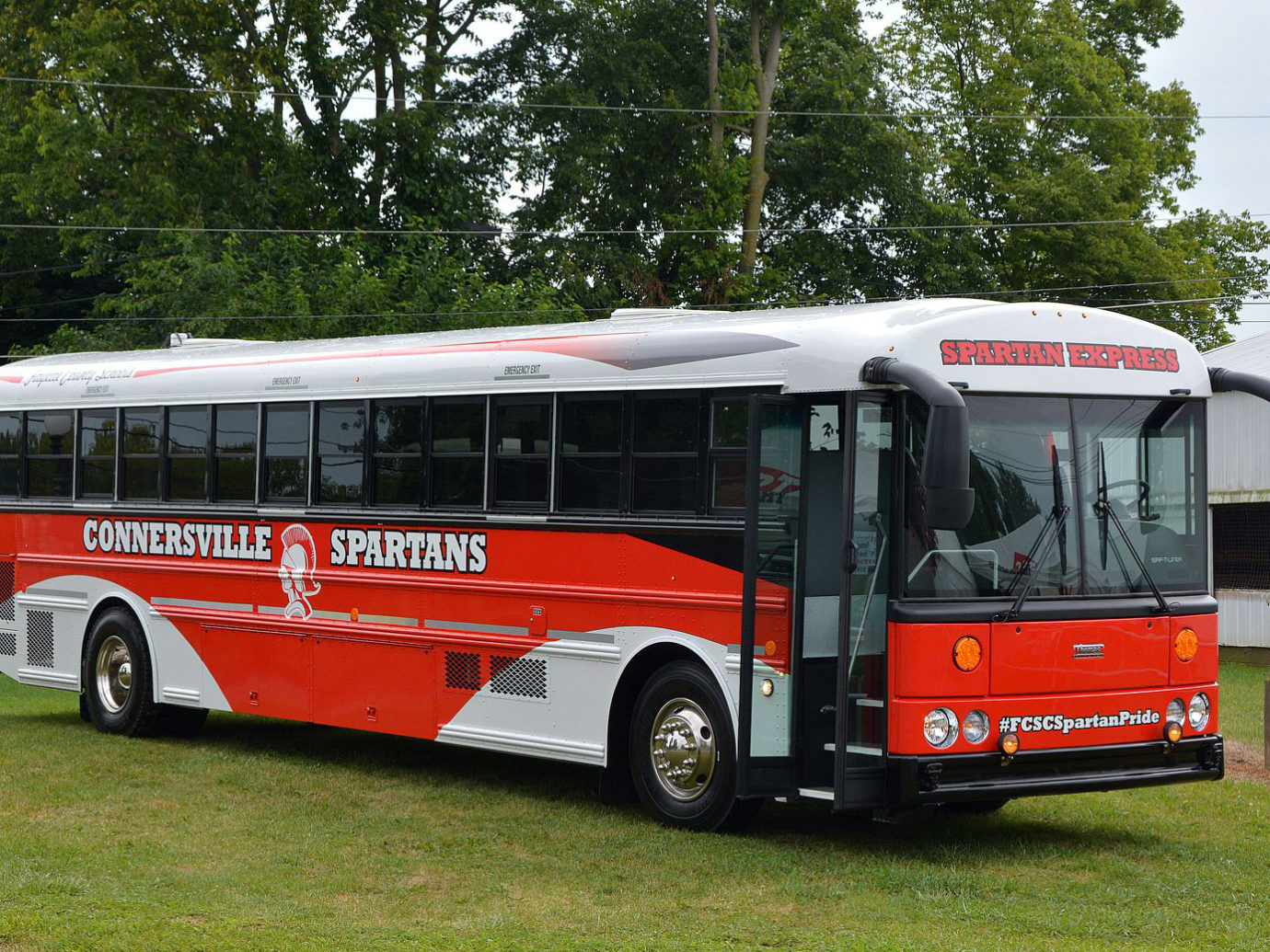 Connersville Spartans paint and graphics — Thomas-Built Bus